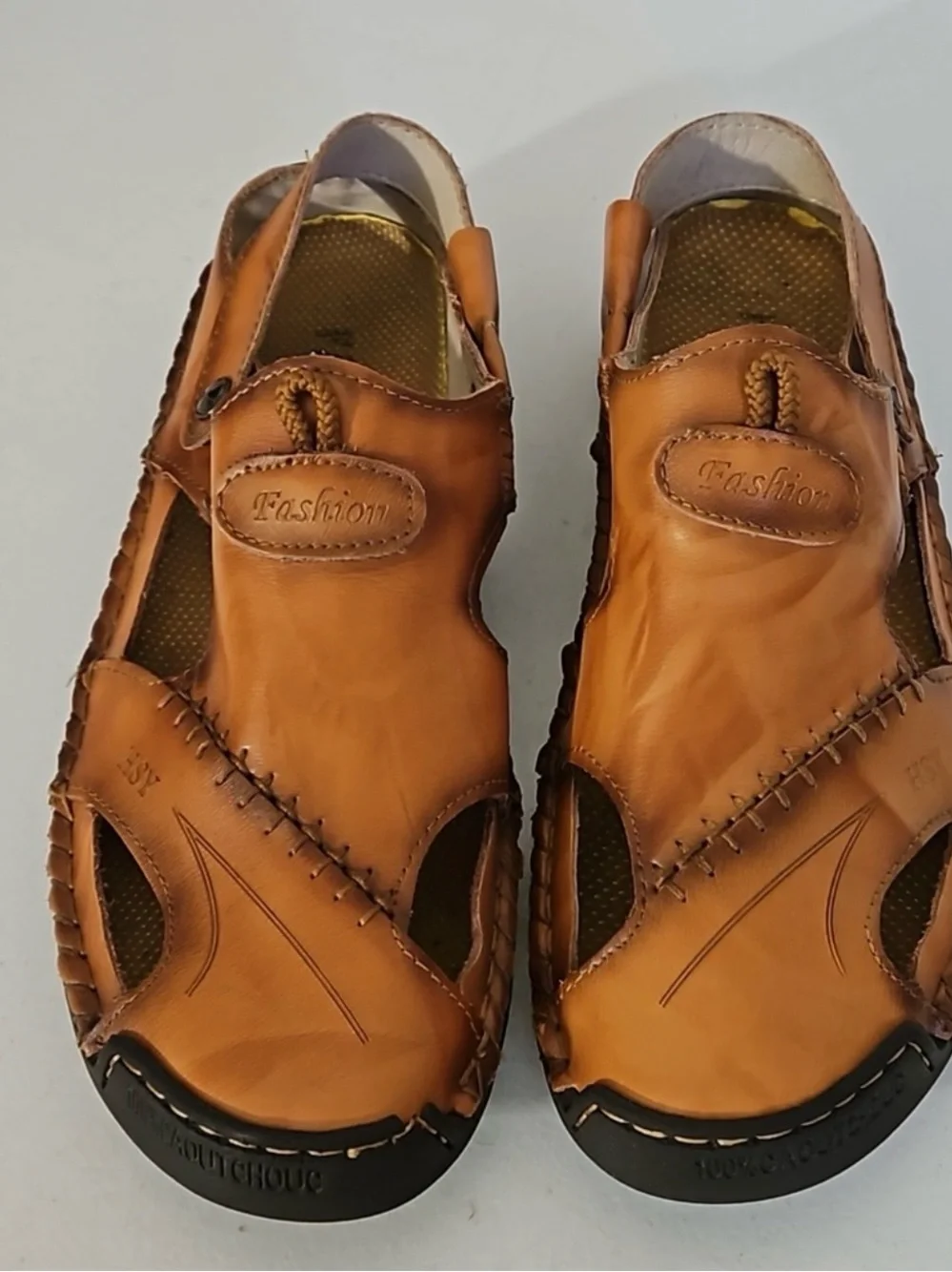 Men’s HSY Fashion Closed Toe Sandals Handcrafted with Rubber outer soles…